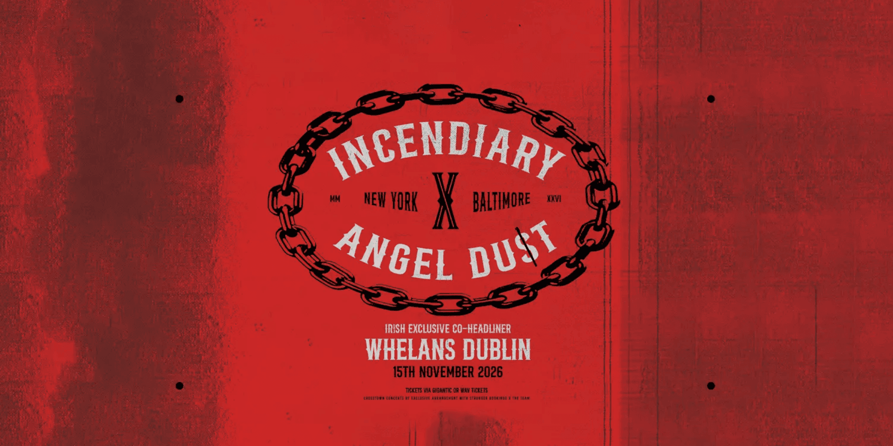 Incendiary X Angel Dust live music Dublin city centre